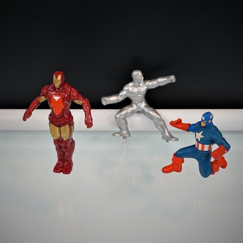 McDonalds Happy Meal Toys Iron Man Superman Silver Man 2010